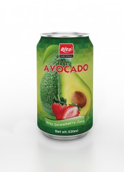 330ml Avocado with Strawberry Juice